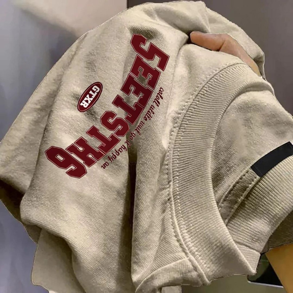 yout-trend  พร้อมส่ง เสื้อยืด oversize unisex สไตล์เกาหลี ผ้าฝ้ายแท้ใส่สบาย ไม่แตกเมื่อซัก “EETSTH”