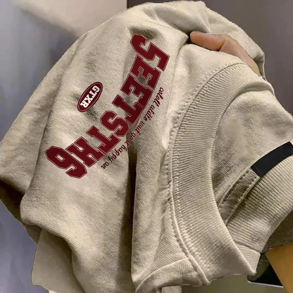 yout-trend🔥 พร้อมส่ง เสื้อยืด oversize unisex สไตล์เกาหลี ผ้าฝ้ายแท้ใส่สบาย ไม่แตกเมื่อซัก "EETSTH"