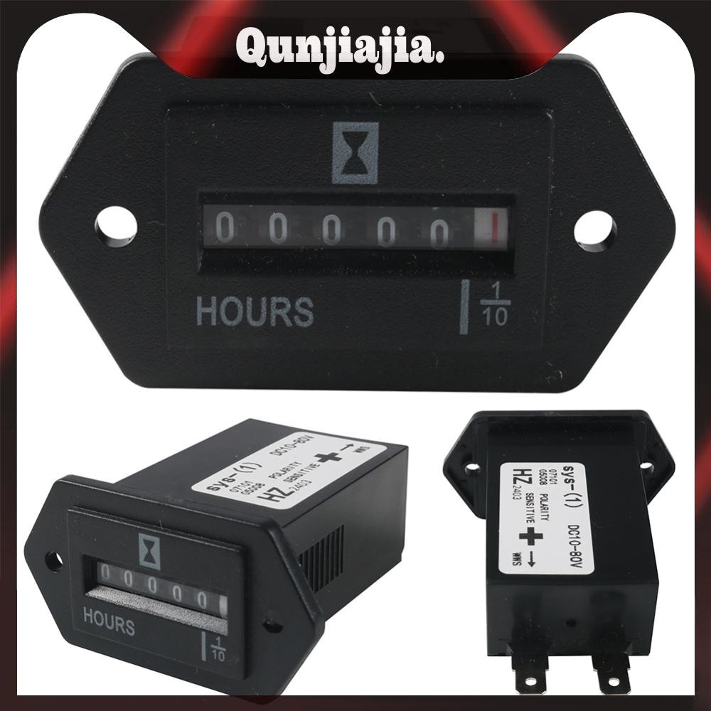 DC 10-80V Mechanical Hour Meter Professional เครื่องยนต์ Hourmeter Sealed Hour Meter Counter สําหรับ