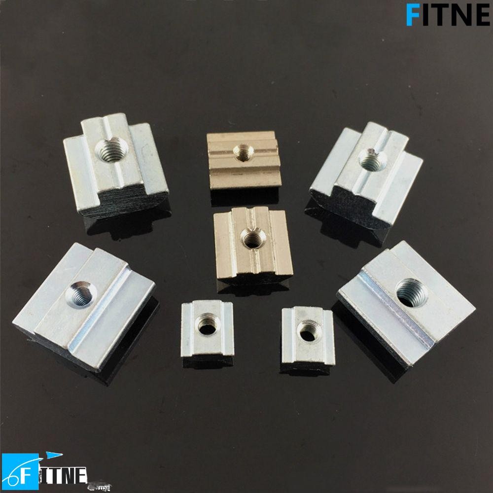 FITNE Hammer Nut Square Aluminium Profile T-Track เลื่อน 2020 3030 4040 4545 T Slot Nut