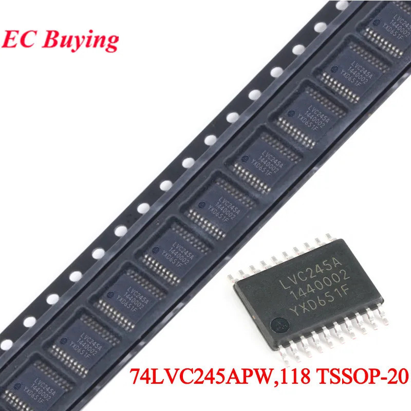 5 ชิ้น/ล็อต 74LVC245 74LVC245A 74LVC245APW 74LVC245APW,118 TSSOP-20 เอาต์พุตแปด-way Bus Transceiver ชิปลอจิก IC