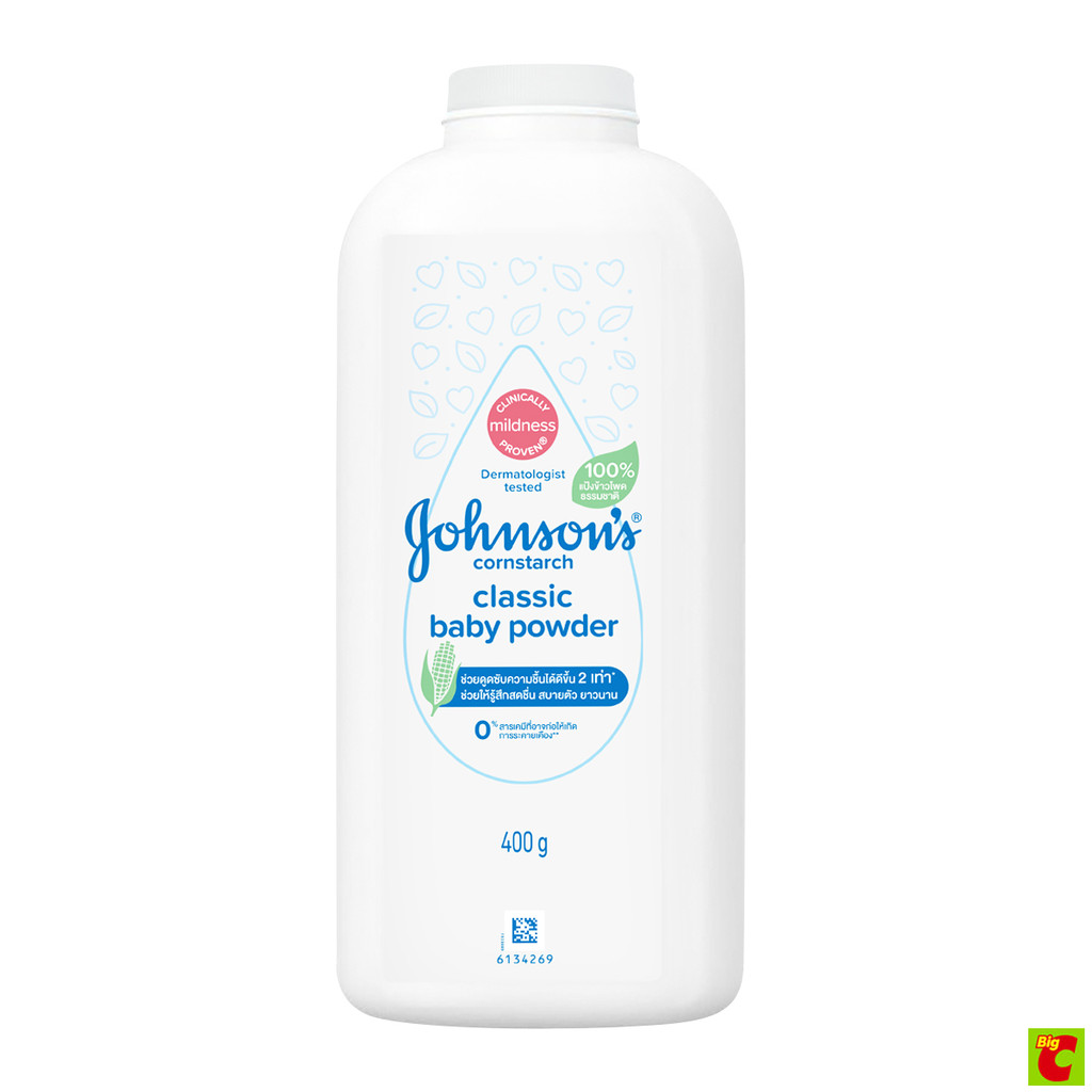 จอห์นสัน แป้งเด็ก คอร์นสตาร์ช คลาสสิก เบบี้ พาวเดอร์ 400 ก.