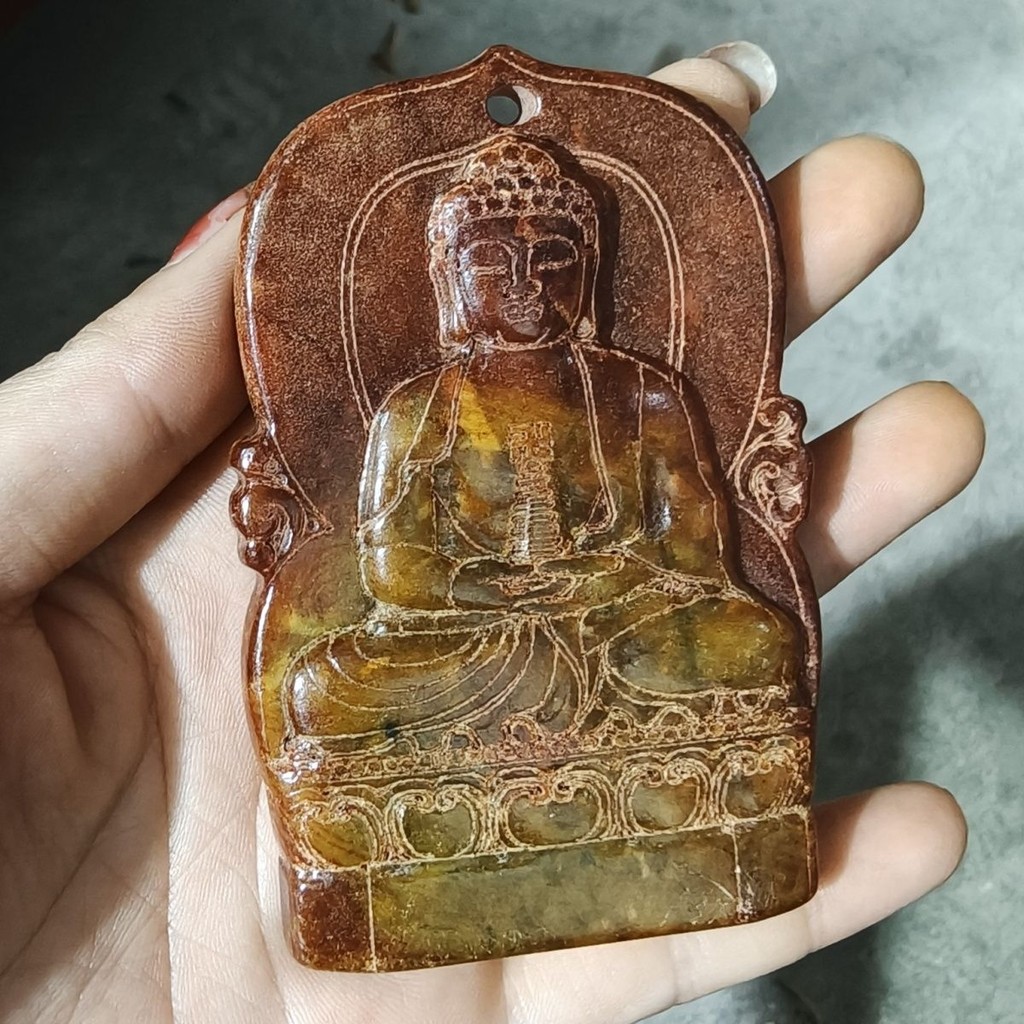 Ming Qing Gao Guanyu Guanyin นิตยสารโบราณ Pick-up Leak Collection วัตถุหยกหยกเครื่องประดับจับ 10.10