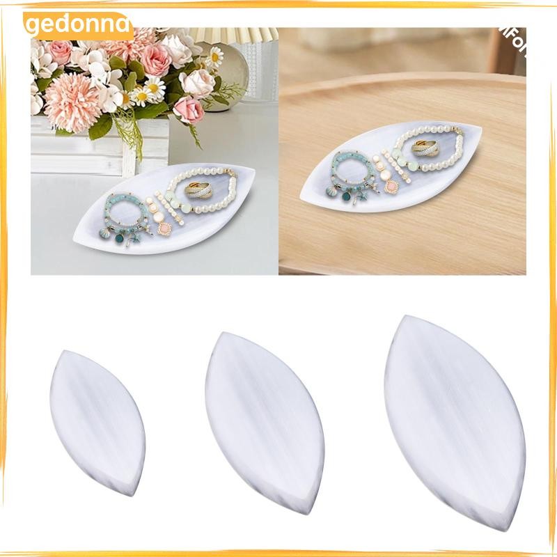 [gedonna] Selenite Crystal Bowl Display ตกแต่งพิธีขึ้นบ้านใหม่ของขวัญเครื่องประดับมัลติฟังก์ชั่น