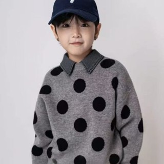 ฤดูใบไม้ร่วงและฤดูหนาวใหม่ - เด็กชายคอคาวีนส์เสื้อกันหนาวเด็…