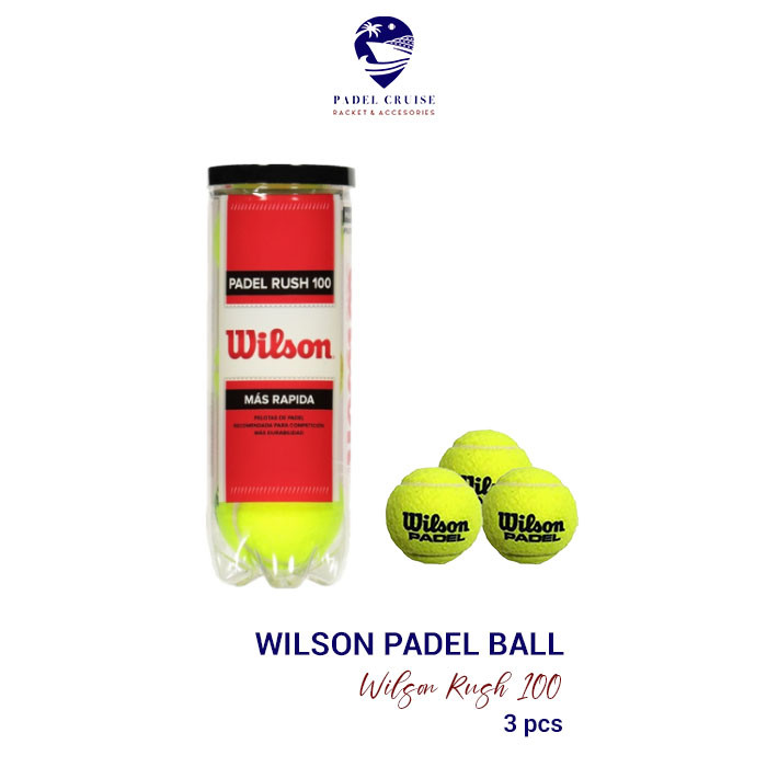 WILSON Rush 100 Padel Ball / Padel Ball บรรจุ 3 ชิ้น