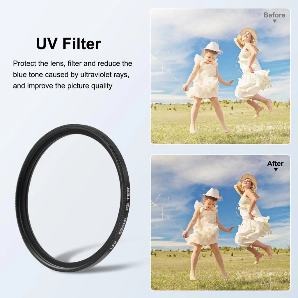 Camnoon ฟิลเตอร์เลนส์ UV พร้อมฝาครอบอะแดปเตอร์สำหรับ Insta360 Ace Pro thumbnail 4