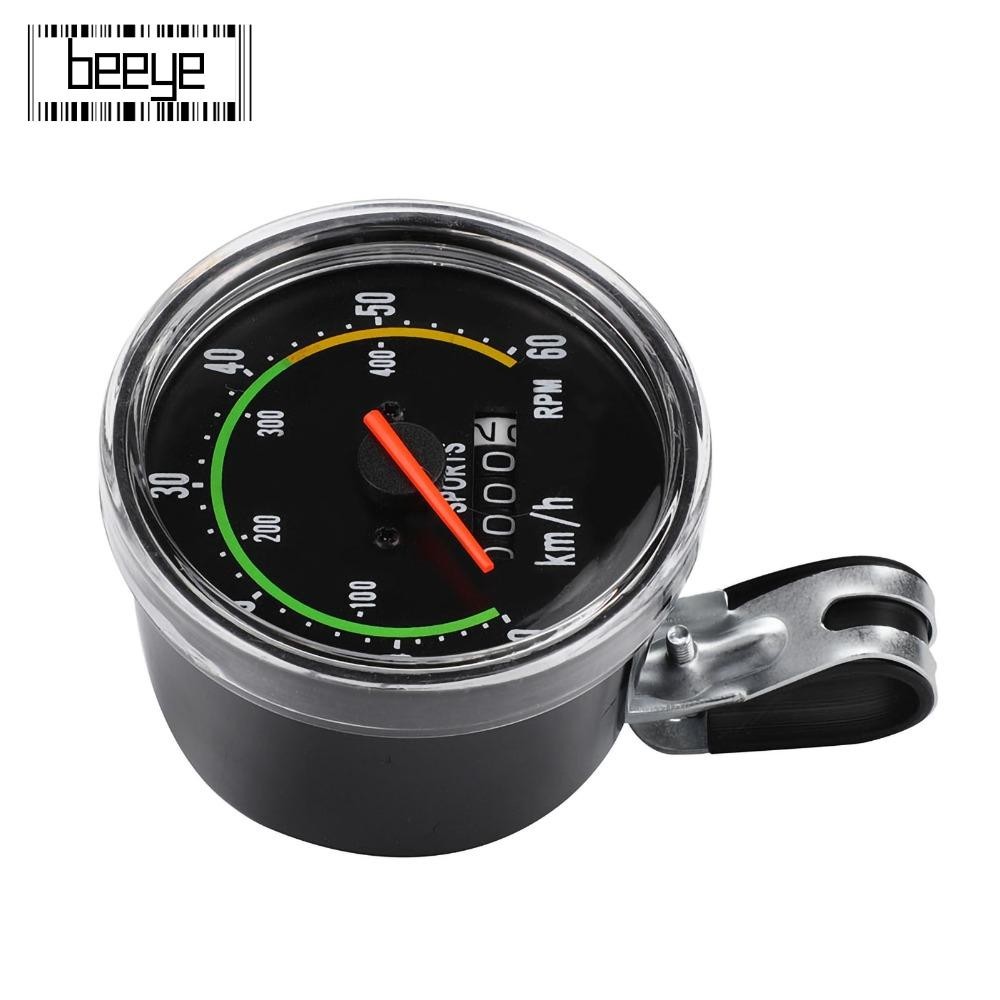 BEEYE Analog Speedometer, KPH Display Bike อุปกรณ์เสริมคอมพิวเตอร์,ทนทานติดตั้งง่ายนาฬิกาจับเวลาจักร