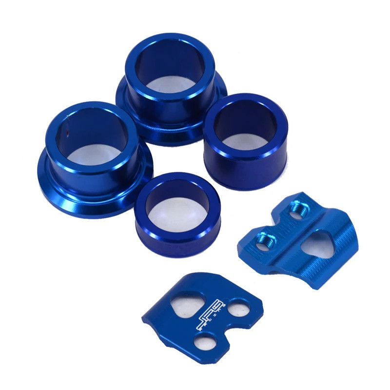 ด้านหน้าด้านหลังล้อ Hub Spacer สายเบรคท่อ Clamps สําหรับ YAMAHA YZ250F YZF250 YZF 250 450 YZ450F YZF