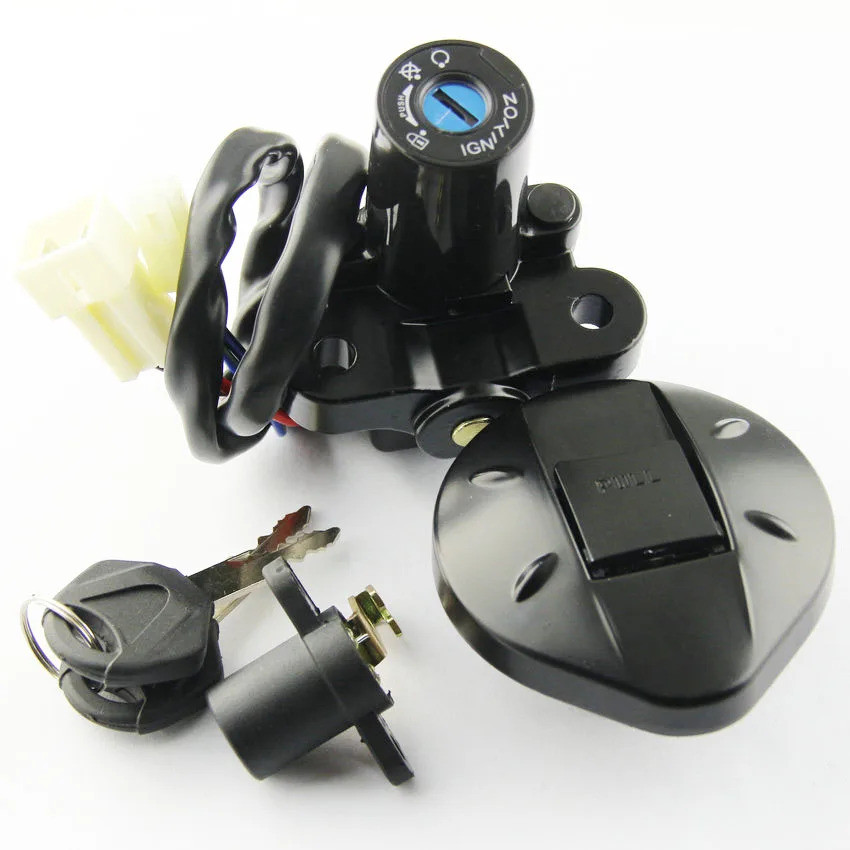 การใช้ถังที่นั่งสวิทช์จุดระเบิด Key Kit สําหรับ Yamaha XT660 XT660R XT660X XT 660 660R 660X 2004-201