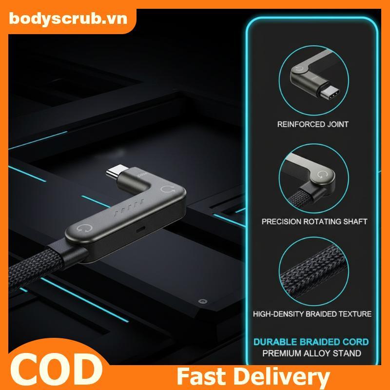 BB 240W Type C Cable Fast Charging ขาตั้งโทรศัพท์แบบพับได้ 2 in 1 Data Cord สําหรับ Travel School Of