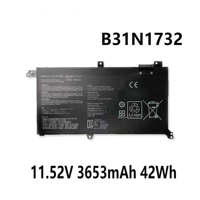 B31N1732 11.52V 3653mAh 42Wh แบตเตอรี่สําหรับ Asus VivoBook s14 s430fa s430fn s430ua x430uf B31Bi9H 