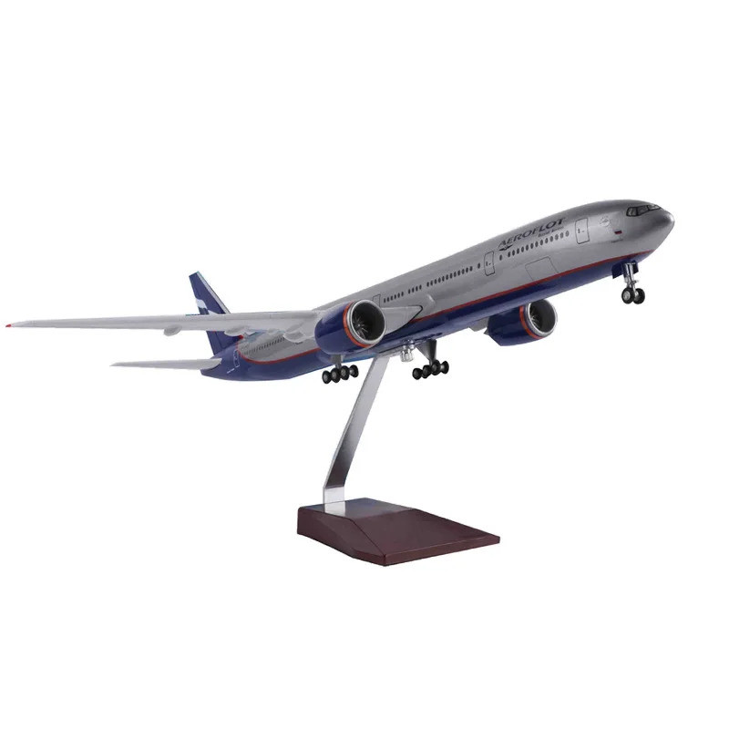 FW 1/157 Scale เครื่องบินรัสเซีย AEROFLOT Airlines 777 B777 Diecast พลาสติกรุ่น W LED Light Landing 