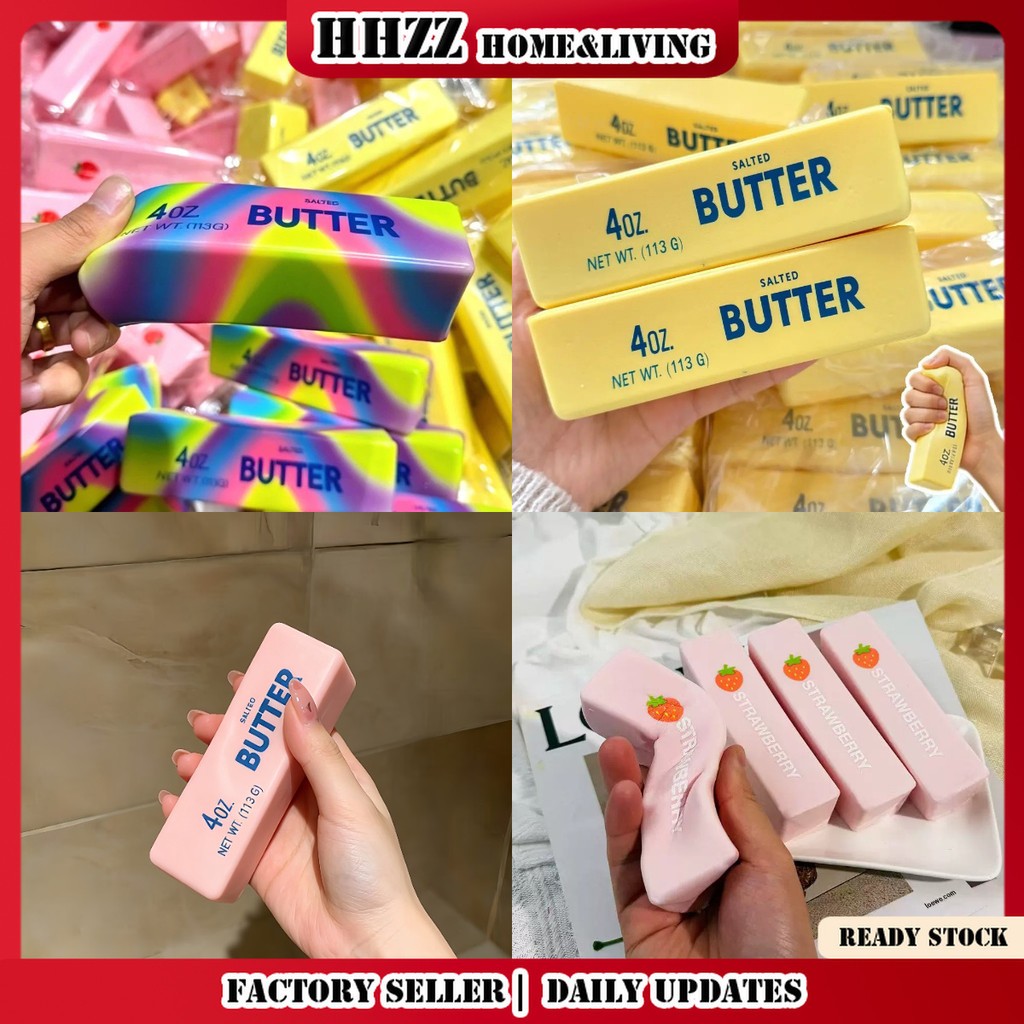 ทนทาน Tear-Resistant Butter Stick Squishy Premium Slow Rising PU ของเล่นสําหรับบรรเทาความเครียดทุกวั