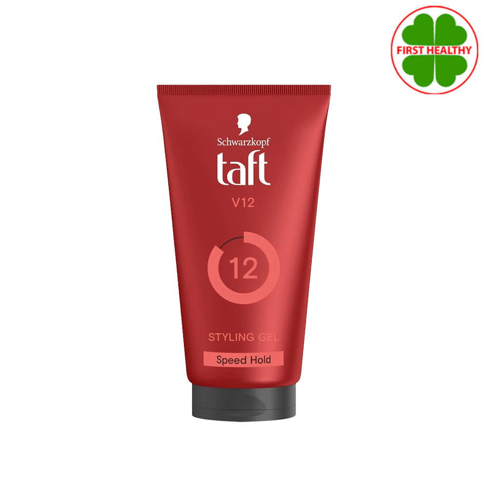 Schwarzkopf TAFT V12 STYLING GEL เจลจัดแต่งทรงผม สูตรวี 12 (หลอด 150 มล.)