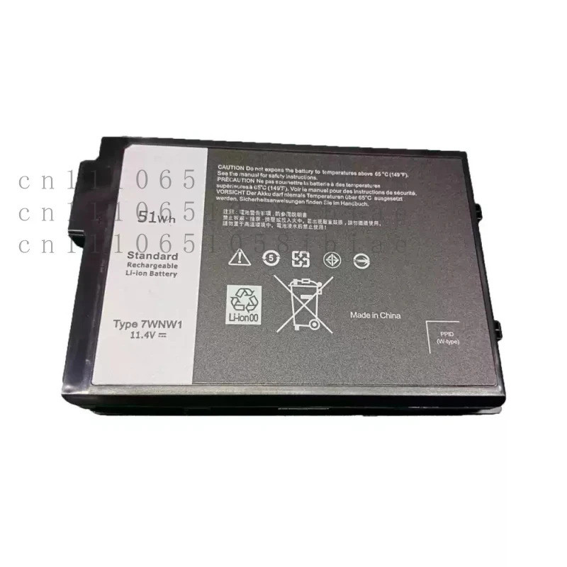 ใหม่ 11.4V 51Wh 4342mAh แบตเตอรี่แล็ปท็อปภายใน 7WNW1 สําหรับ Dell Latitude 5420 5424 7424 ทนทาน DMF8