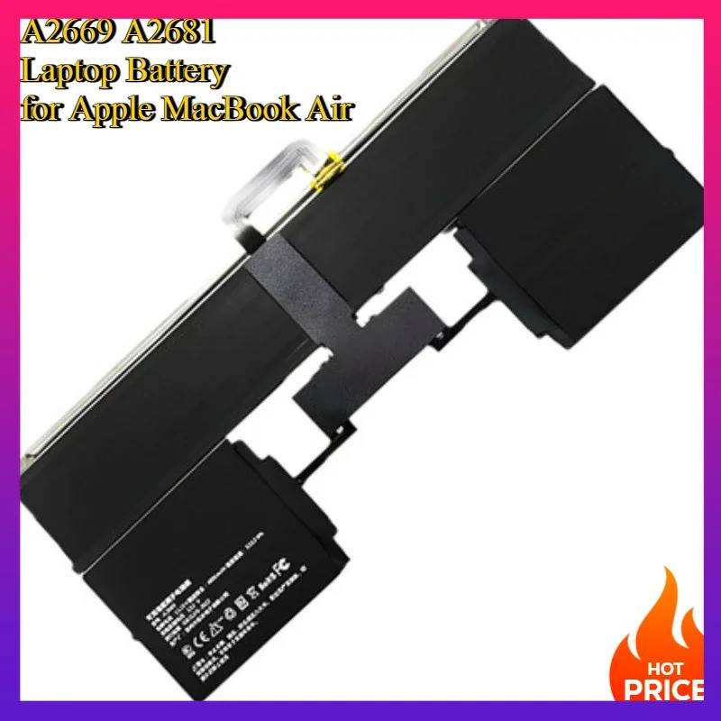 ใหม่ A2669 A2681 แบตเตอรี่แล็ปท็อปสําหรับ Apple MacBook Air 13 นิ้ว M2 2022 ปี 11.54V 52.6Wh 4561mAh