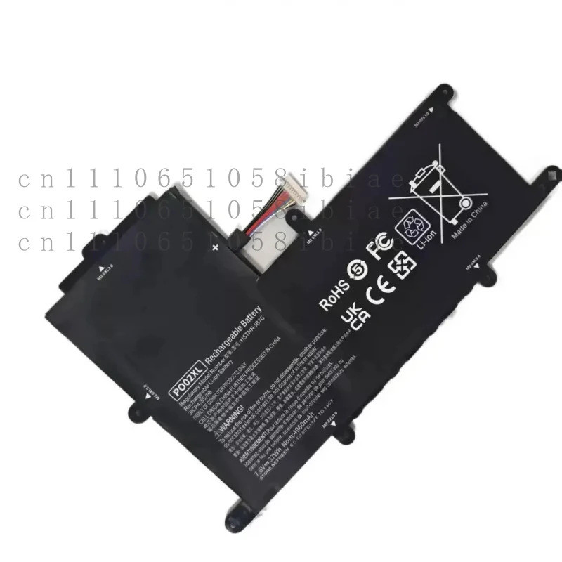 แบตเตอรี่แล็ปท็อป 37Wh 7.6V PO02XL 824560005 TPN-Q166 HSTNN-IB7G HSTNN-DB7G สําหรับ HP Stream 11-R 1