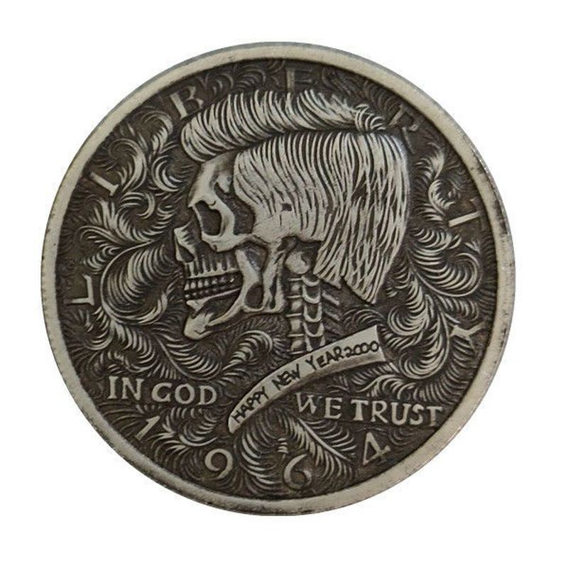 Magic Coin Phantom Thief Kidd American Kennedy Coin 1964 ต่างประเทศเงิน Dollar @ ¥%....... vcxz