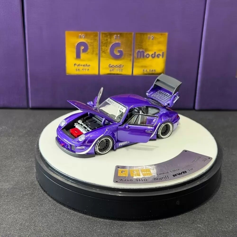 [ที่ยังไม่ได้เปิดใหม่เอี่ยม] PGM+1: 64+Porsche RWB+993+สีม่วงโลหะ+