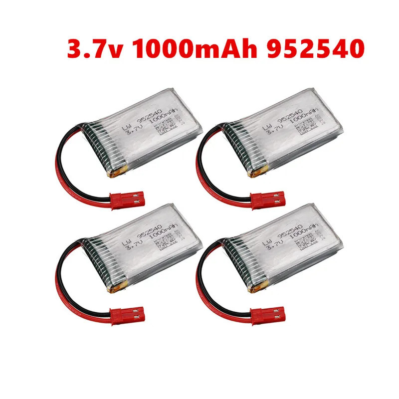 3.7V 1000mah แบตเตอรี่สําหรับ X400 X500 X800 HD1315 HJ818 HJ819 X25 Rc Drone อะไหล่ JST ปลั๊ก + Char