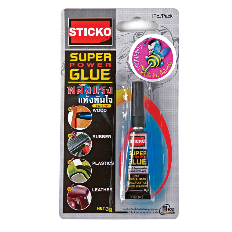 ELEPHANT กาวซูเปอร์กลู รุ่น Sticko ขนาด 3 กรัม