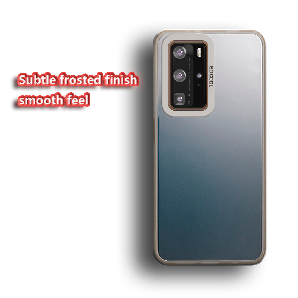 สําหรับ Huawei P40 Pro 5G ELS-NX9 N0 AN00 TN00 AL00 LX4 Slim Fit Soft ซิลิโคนกรณีเลเซอร์เนื้อ Antibi
