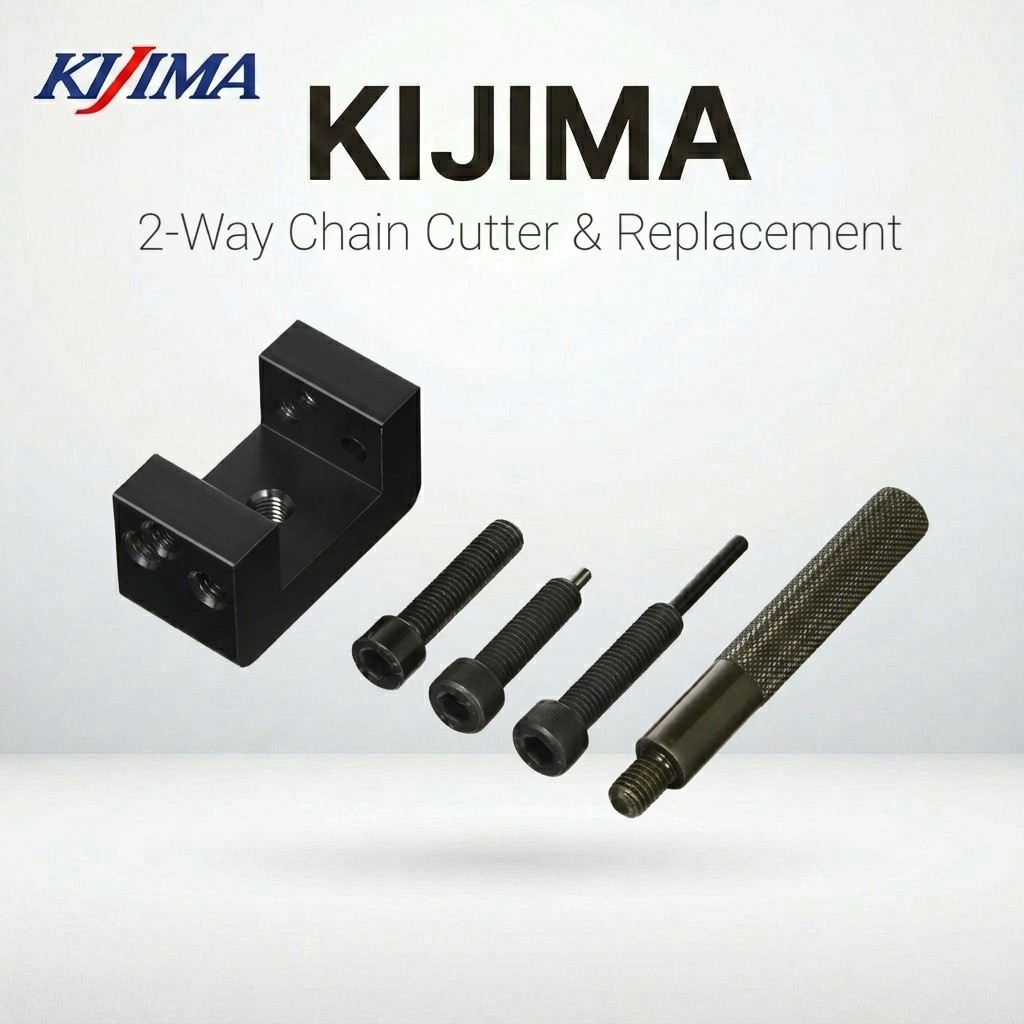 เครื่องตัดโซ่ 2 ทาง Kijima + โบลต์อะไหล่ มอเตอร์ไซค์ | Kijima 2-Way Chain Cutter + Replacement Bolts