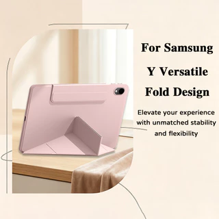 3+Yเคสแท็บเล็ต Samsung Tab S6Lite S10FE S9 S7FE S7Plus S8Plus A8 A9 A9Plus A11Plus พร้อมปากกาซองหนังกันกระแทกพับหลายมุม