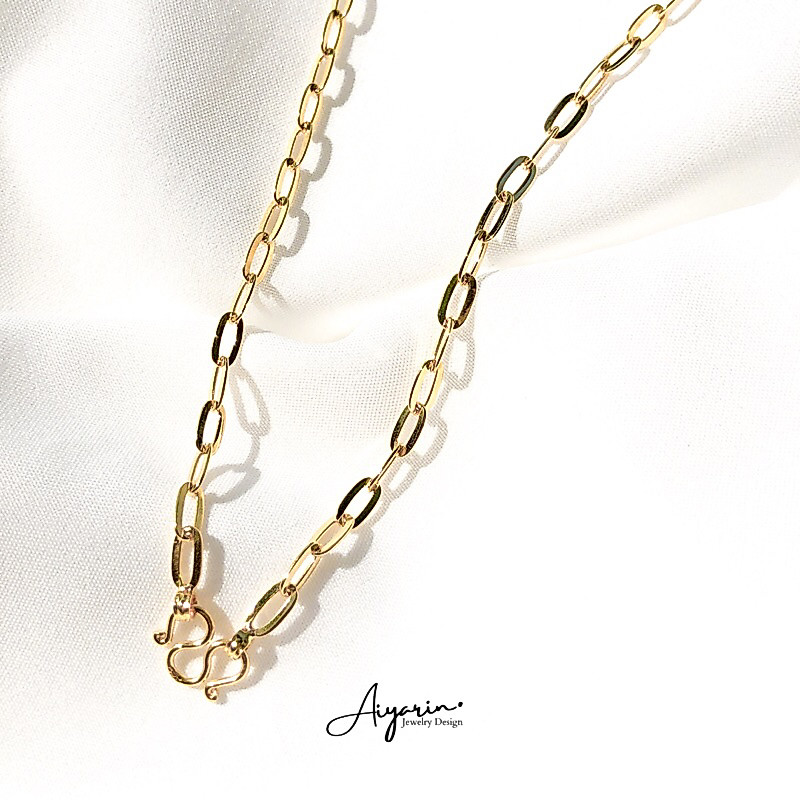 AYRD | สร้อยคอเงินเเท้925 ปราศจากนิกเกิ้ลชุบทอง14K ใส่สวย ใส่ประจำวันได้