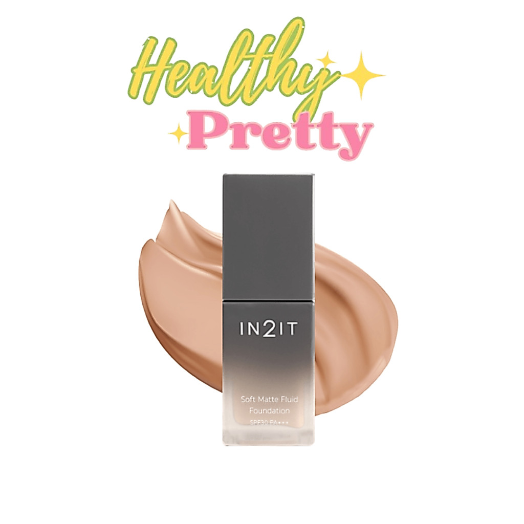 IN2IT Soft Matte Fluid Foundation SPF30 PA+++ ครีมรองพื้นอินทูอิทใหม่ล่าสุด