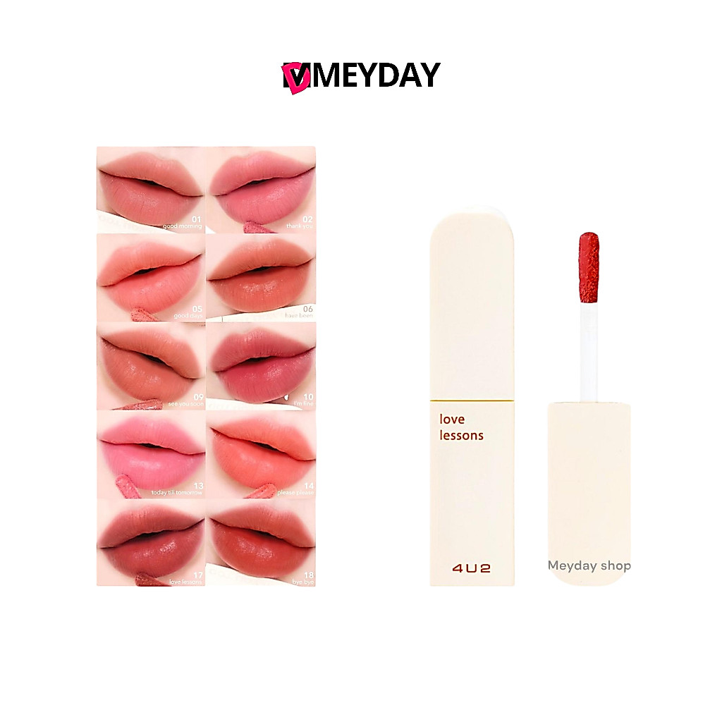 (EXP.11/26) ทินท์แมทเนื้อ 4U2 VELVET - 4U2 LOVE YOU BABE TINT MATTE ( 4U2 โฟร์ยูทู )