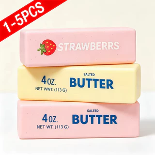 [🇹🇭⚡12Hจัดส่ง] 1-5 ชิ้น 24 เซนติเมตรเนยติดบีบของเล่นสตรอเบอร์รี่และสีสันช้า Rising Squishy Butter Stick Antistress Fidget ของเล่นความเครียดบรรเทาสําหรับความวิตกกังวลออทิสติกของขวัญ