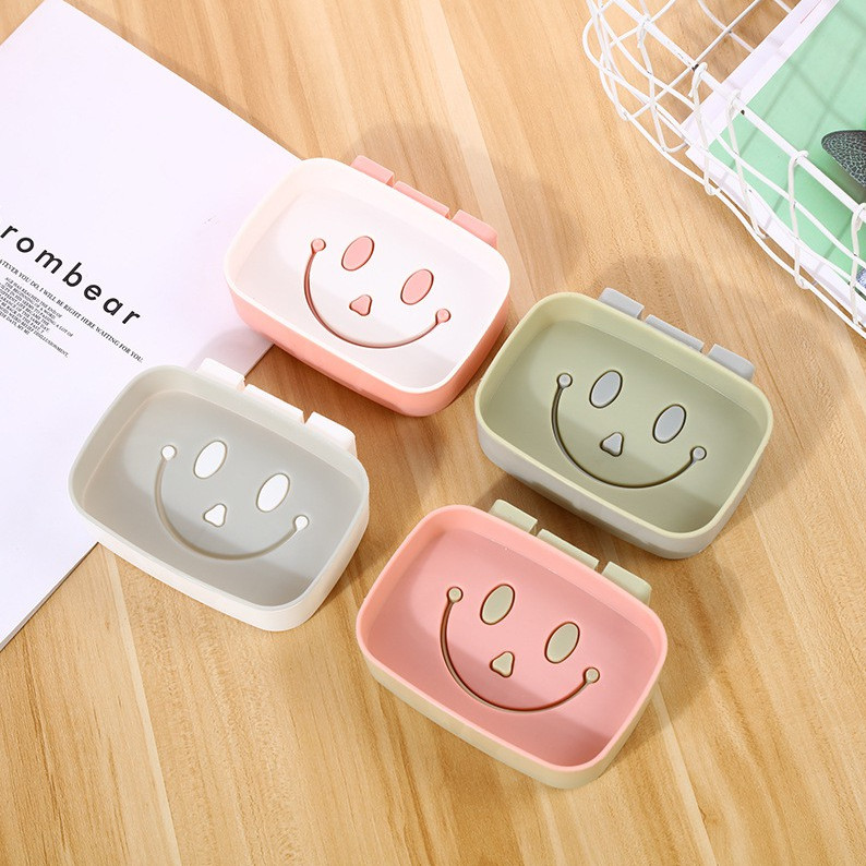 ที่วางสบู่หน้ายิ้ม ไม่ต้องเจาะ ที่วางสบู่ติดผนัง ไม่ต้องเจาะ Soap Holder wall type