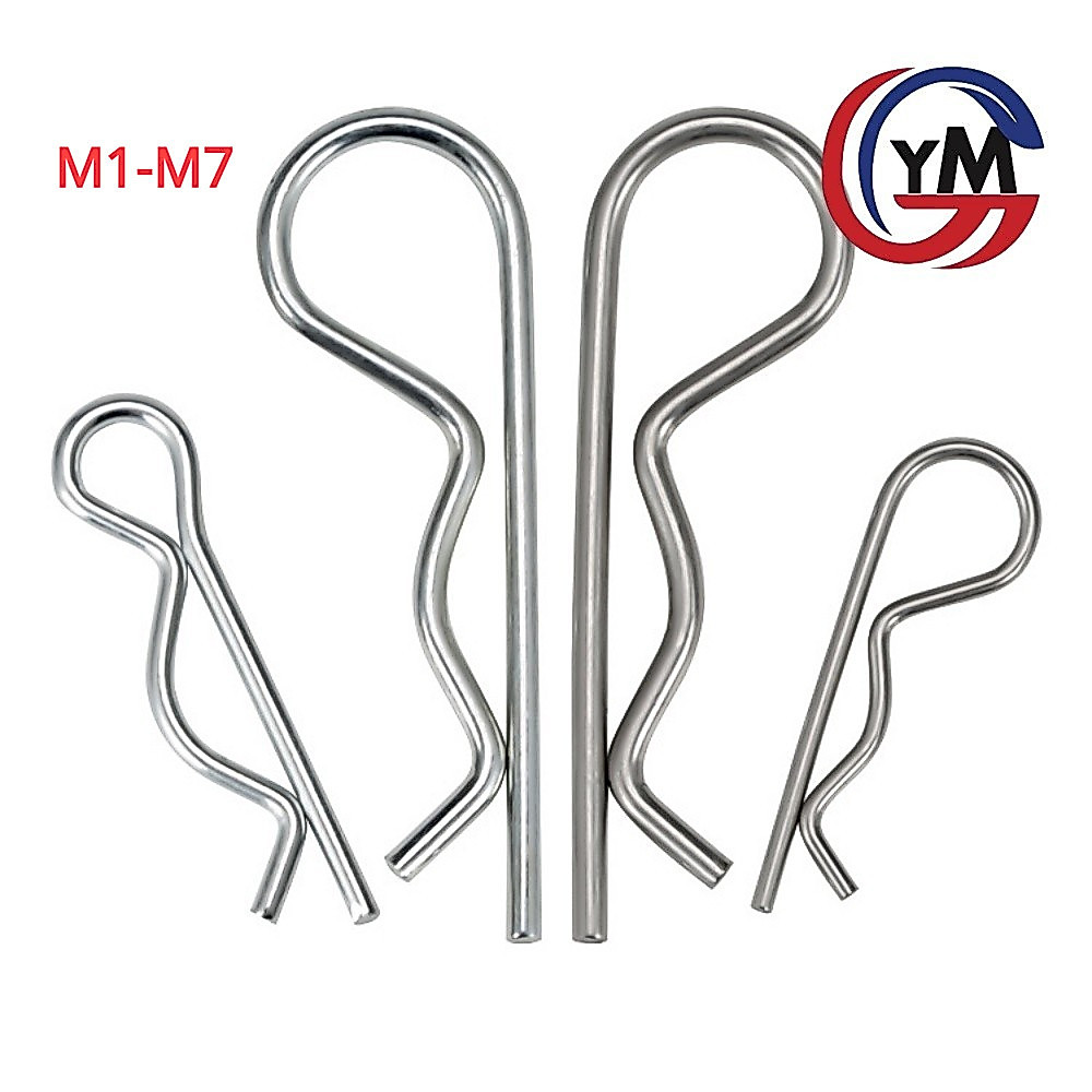 [ Ymh1] ปิ๊น ตัว R สแตนเลส 304 ปิ้น ตัวอาร์ M1-M7 / Hairpin Cotter Snap R Pin SUS304 M1-M7