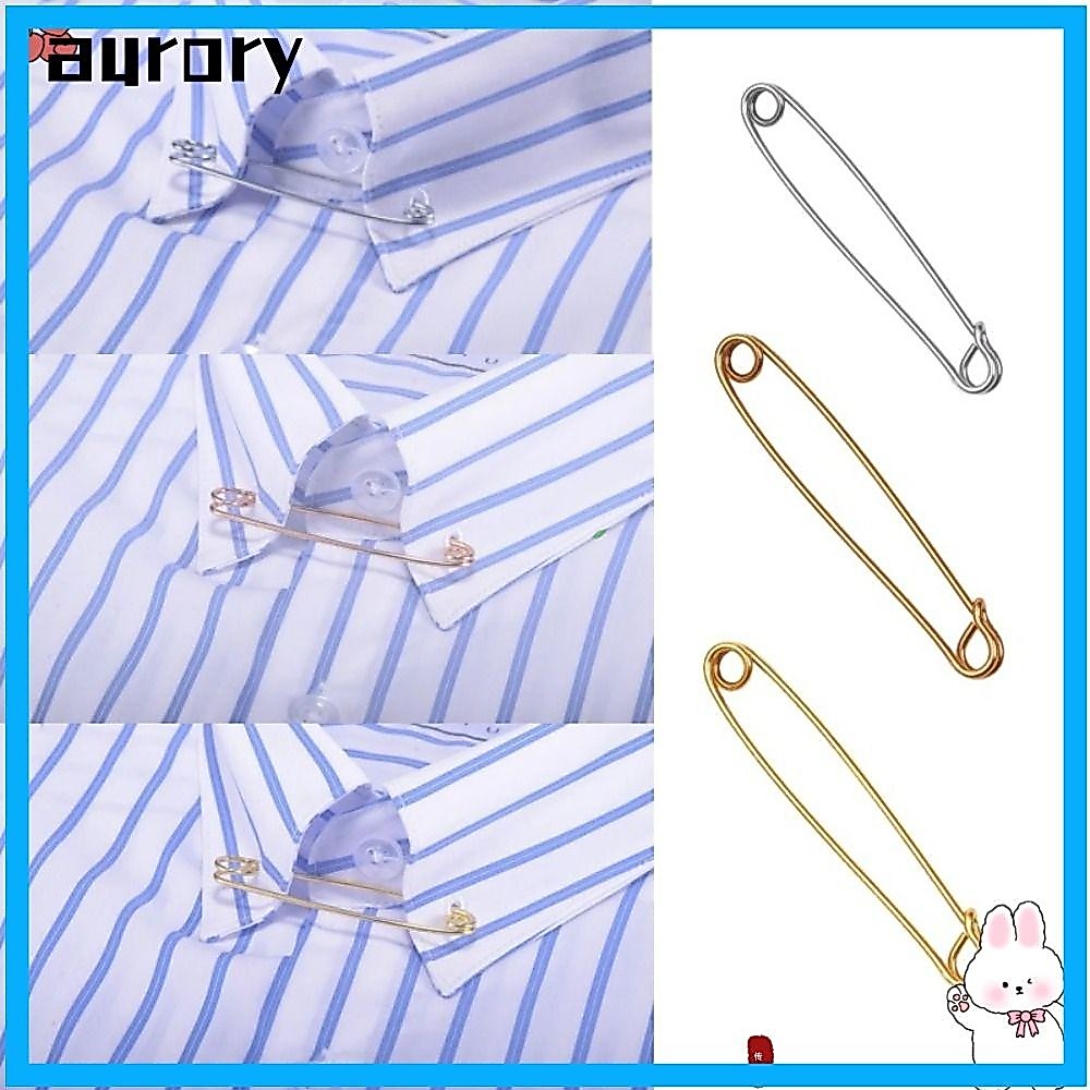 AURORY 1 ชิ้นเสื้อคอปก Pin, Collar Stiffener เครื่องประดับของขวัญปลอกคอคลิปหนีบกระดาษ, ผู้ชายคุณภาพชุด Collar Stay Collar Buckle Men