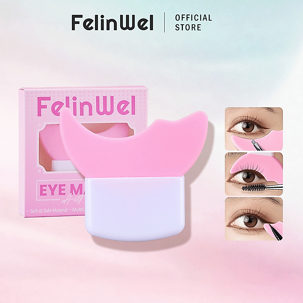 FelinWel ตัวช่วยกันเลอะเมคอัพตา ใช้ซ้ำได้ เหมาะสำหรับมือใหม่หัดแต่งหน้า | Eye Makeup Shield Reusable Beginner-Friendly