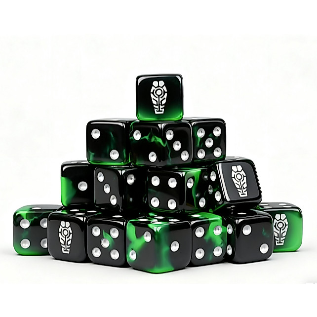Warhammer 40K Dice NEC Space Dead Spirit Dice เกมกระดานลายสีผสมลูกเต๋า Warhammer AOS Warhammer Dice