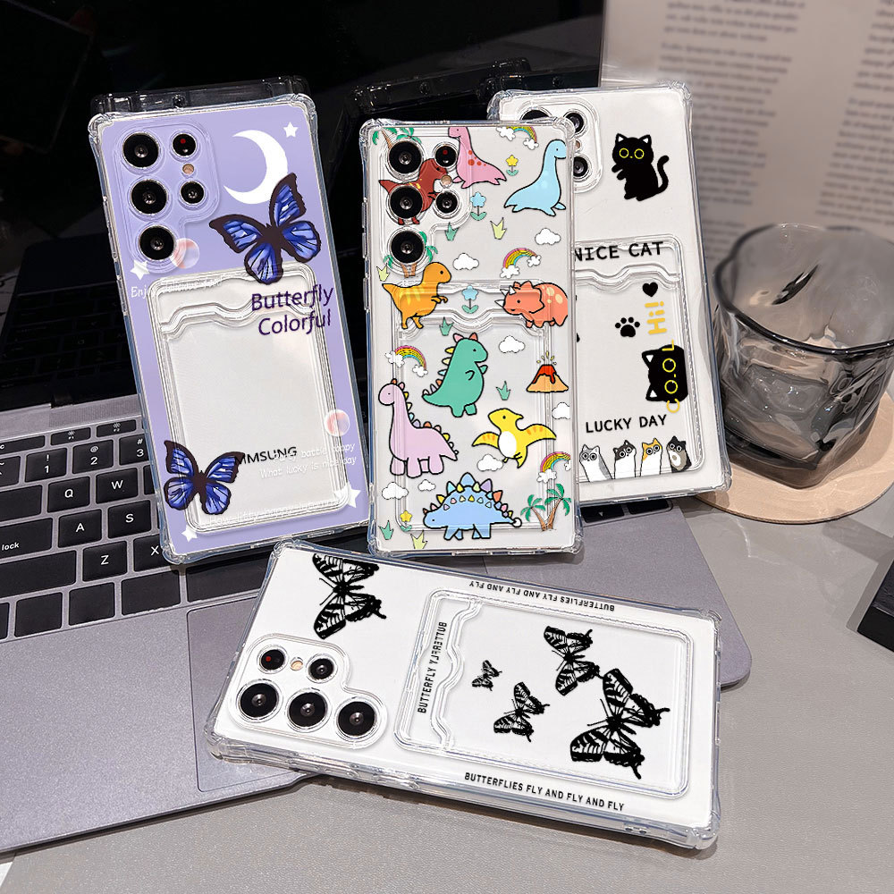 Card Holder เคส For Samsung Galaxy A56 5G A16 A05S A06 A15 A55 A05 A54 A12 A36 A26 A34 A35 A52s A25 A22 A53 A14 A13 A73
