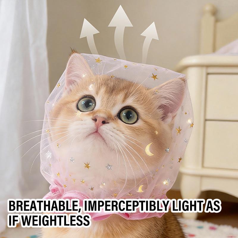 สัตว์เลี้ยงตาข่ายหัวสําหรับ Cat Anti-Eating Stray หมวก Breathable แบบพกพากลางแจ้งเดินตะกร้อแขนอุปกรณ์เสริมสัตว์เลี้ยง