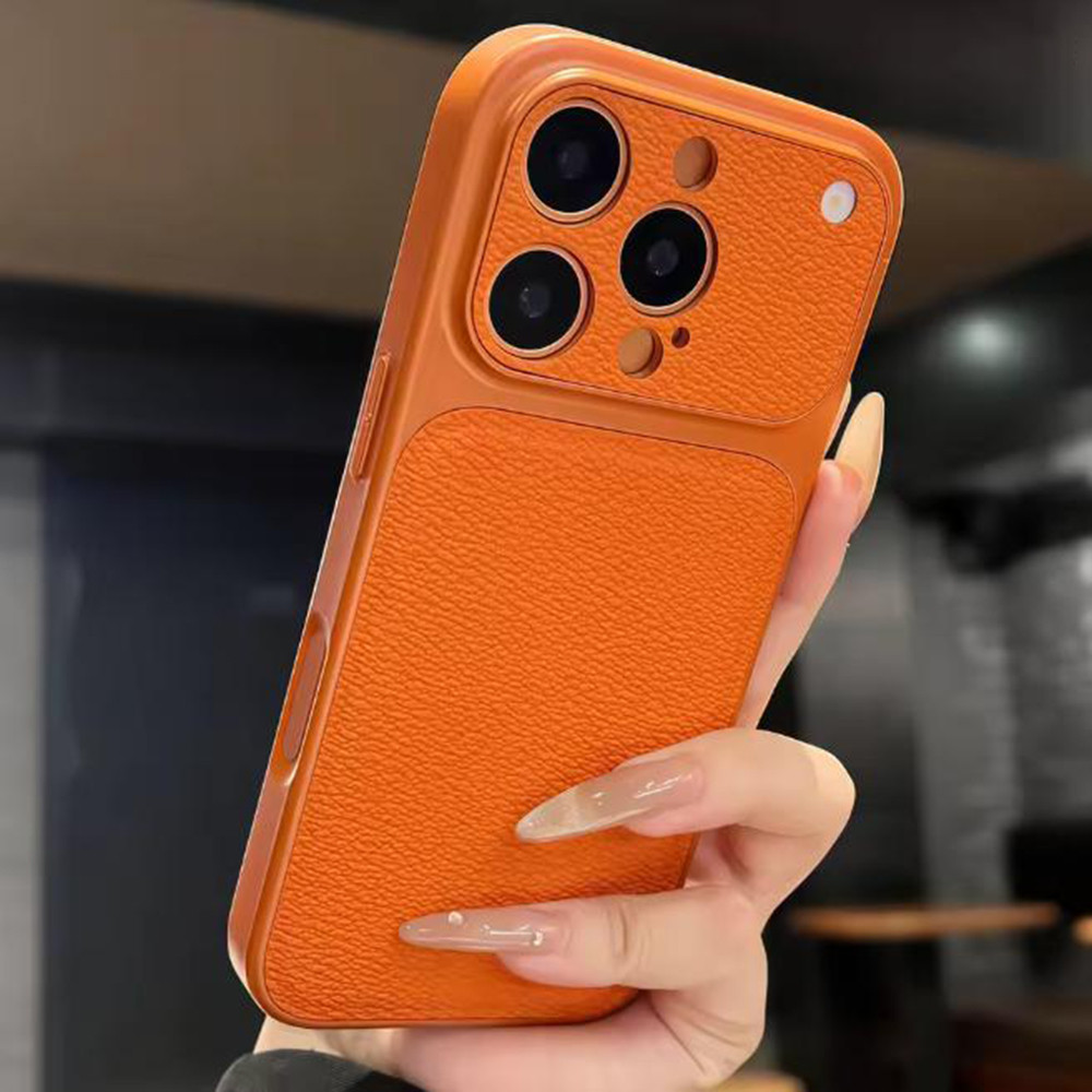 เคสโทรศัพท์หนังด้านแท้สำหรับ iPhone 18 17 16 15 14 13 Pro Max 12 11 17Promax 16Pro ป้องกันกล้อง กันลื่น กันกระแทก
