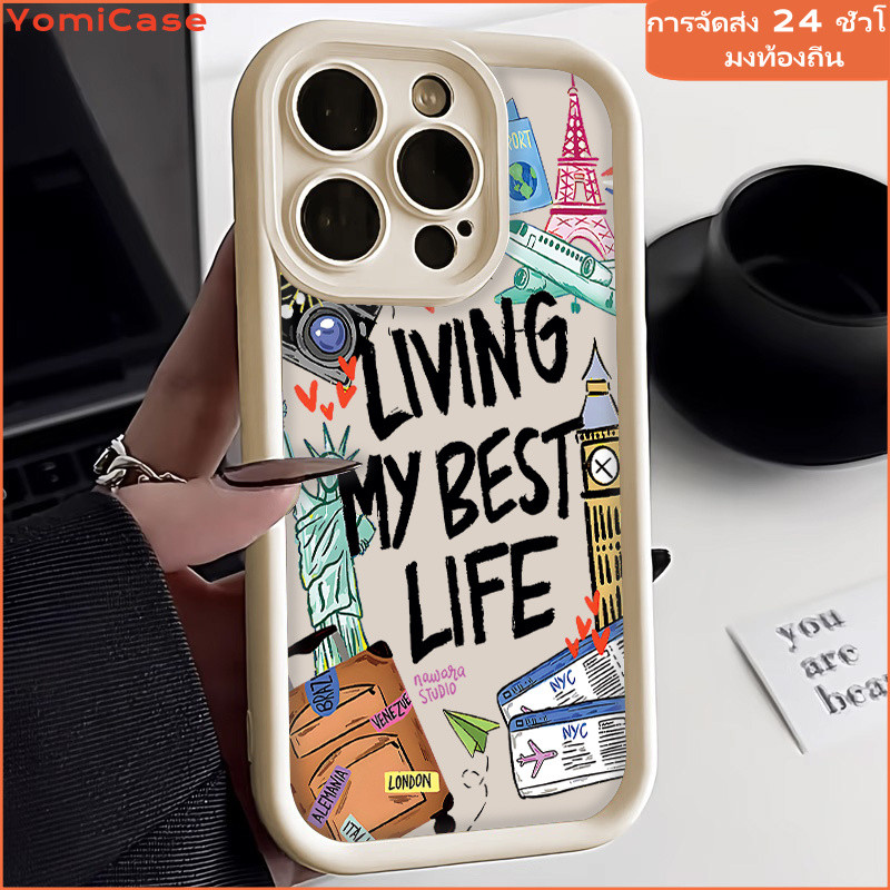 ทาสี เคสอ่อน น่ารัก case for vivo Y03 Y20 Y19 Y17 Y15s Y02 Y16 Y56 Y12 Y11 Y21 Y22 Y27 Y35 Y36 Y51 Y33t Y53 Y91 V25