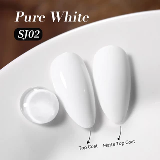 【Local】BORN PRETTY 15ml Pure White Nail Gel Polish Super Bright Long Lasting Varnis กึ่งถาวรสําหรับเล็บ