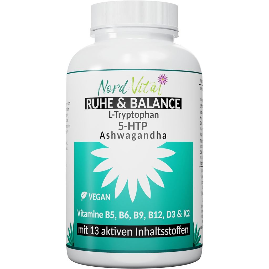 Rest & Balance - 13-in-1 Serotonin Complex - 5-HTP 125mg จาก Griffonia, Ashwagandha & L-Trytophan - 