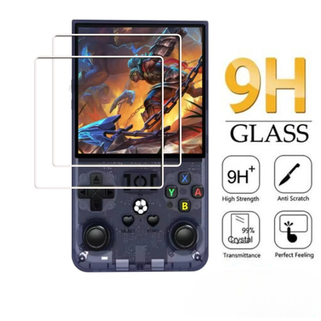 3PCS 9H HD กระจกนิรภัยสําหรับ R36 Ultra GameHero ON R36Ultra MAX Pro Plus R36MAX R36PRO เกมป้องกันหน