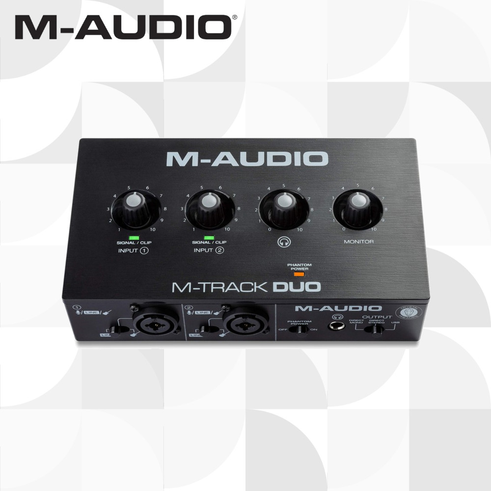 M-AUDIO M-Track Duo Audio Interface อินเตอร์เฟสเสียง【ส่งตรงจากญี่ปุ่น】