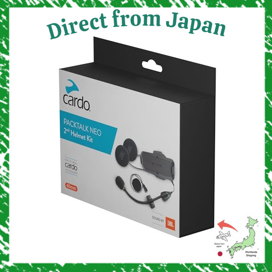 Direct From Japan Cardo PACKTALK NEO Motorcycle Intercom 2nd Helmet Kit Sound by JBL ACC00016