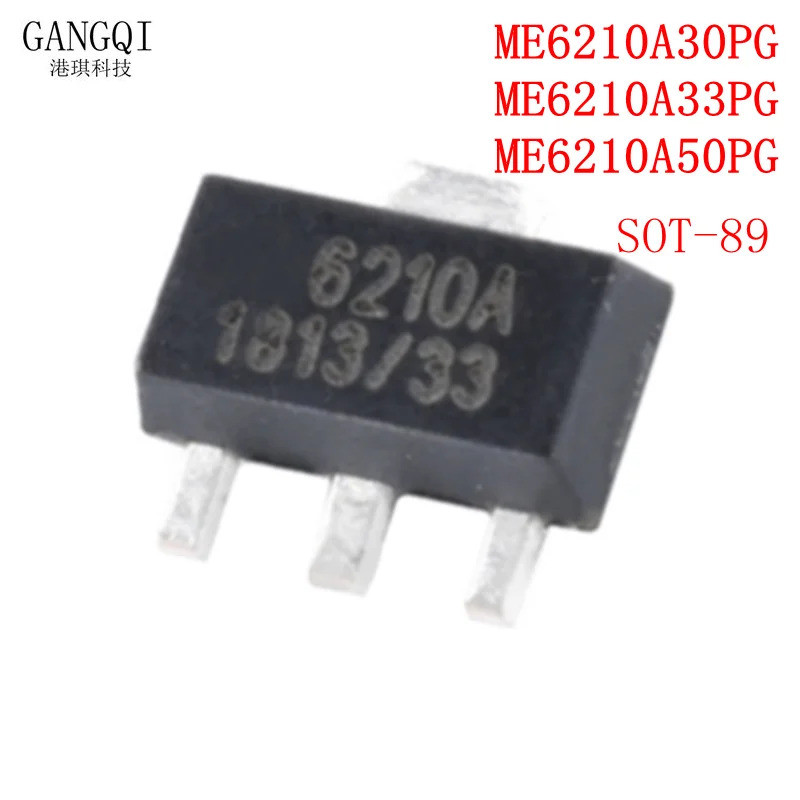 10 ชิ้น/ล็อต ME6210A50PG ME6210A33PG ME6210A30PG SOT-89 6210A ME6210A SMD ใหม่ CHIP IC HNWZ