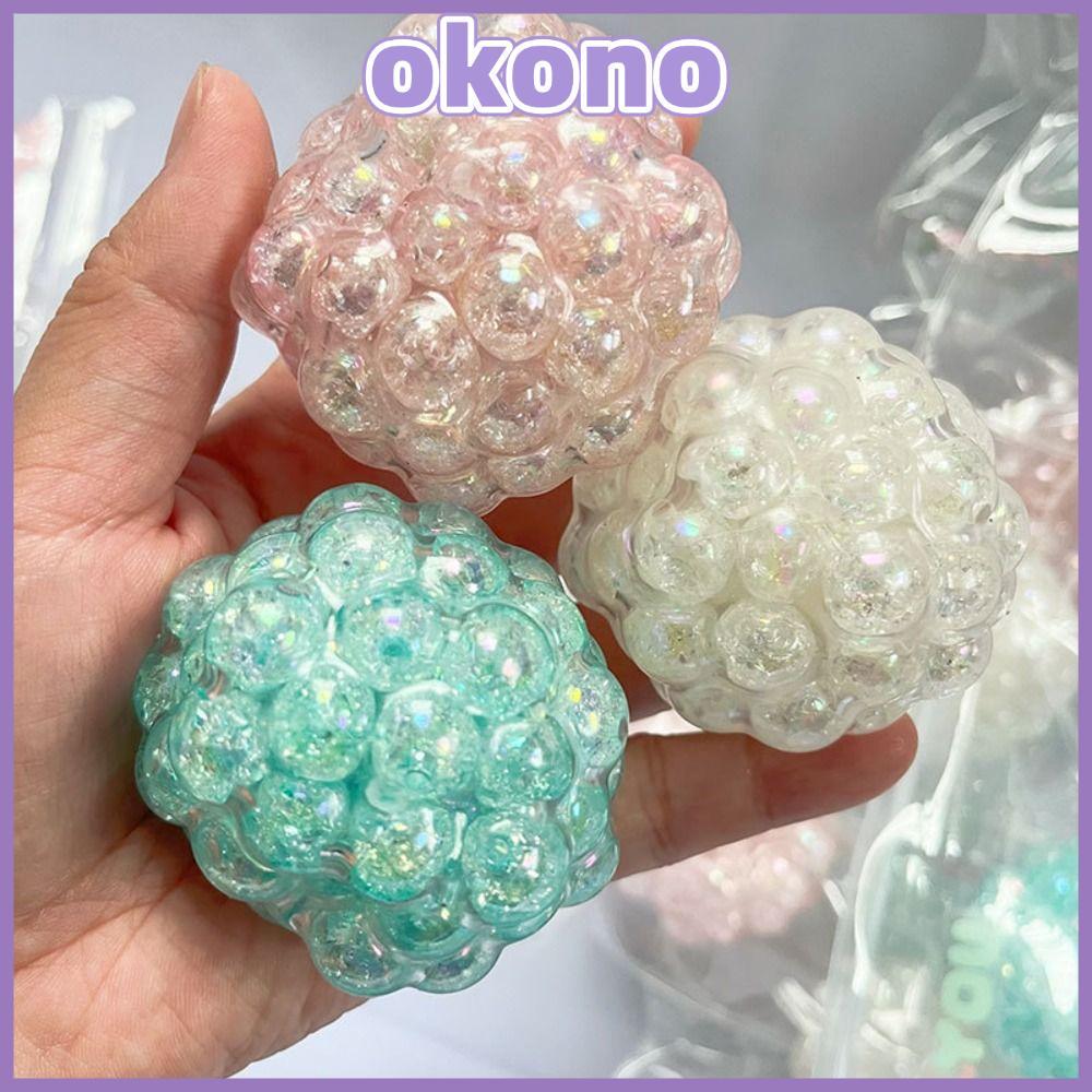 OKONO Squishy Balls,เจลหน่วยความจําพื้นผิวความเครียดบรรเทาของเล่น,แฟชั่นCrunchy Super Soft Moldable Fidgetของเล่น Calmingของเล่น
