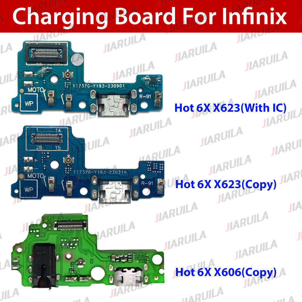สําหรับ Infinix Hot 6X X623 Hot 6 X606 USB ชาร์จพอร์ต Dock Charger Plug Connector Flex Cable